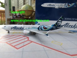 Alaska Airlines B 737 Max 9 Seattle Kraken Hockey club livery serve livery